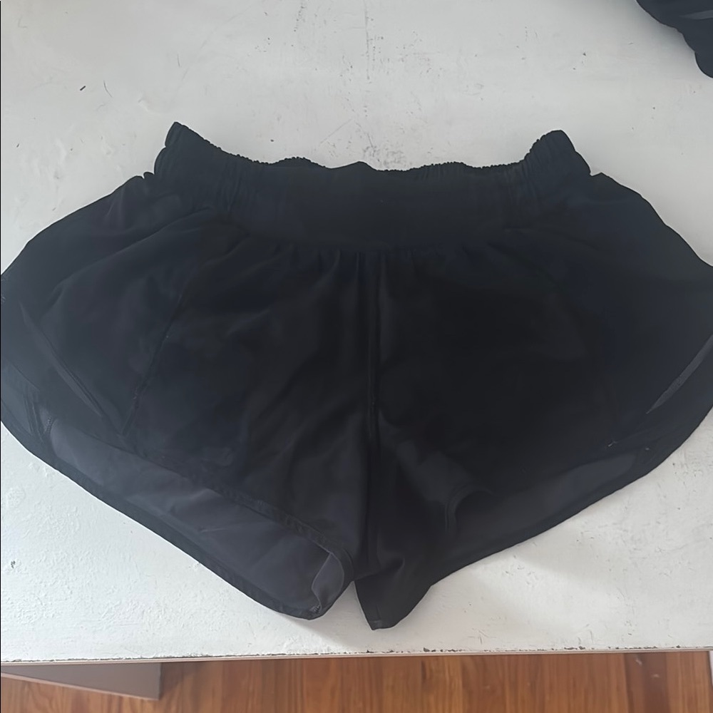 camo black lululemon shorts